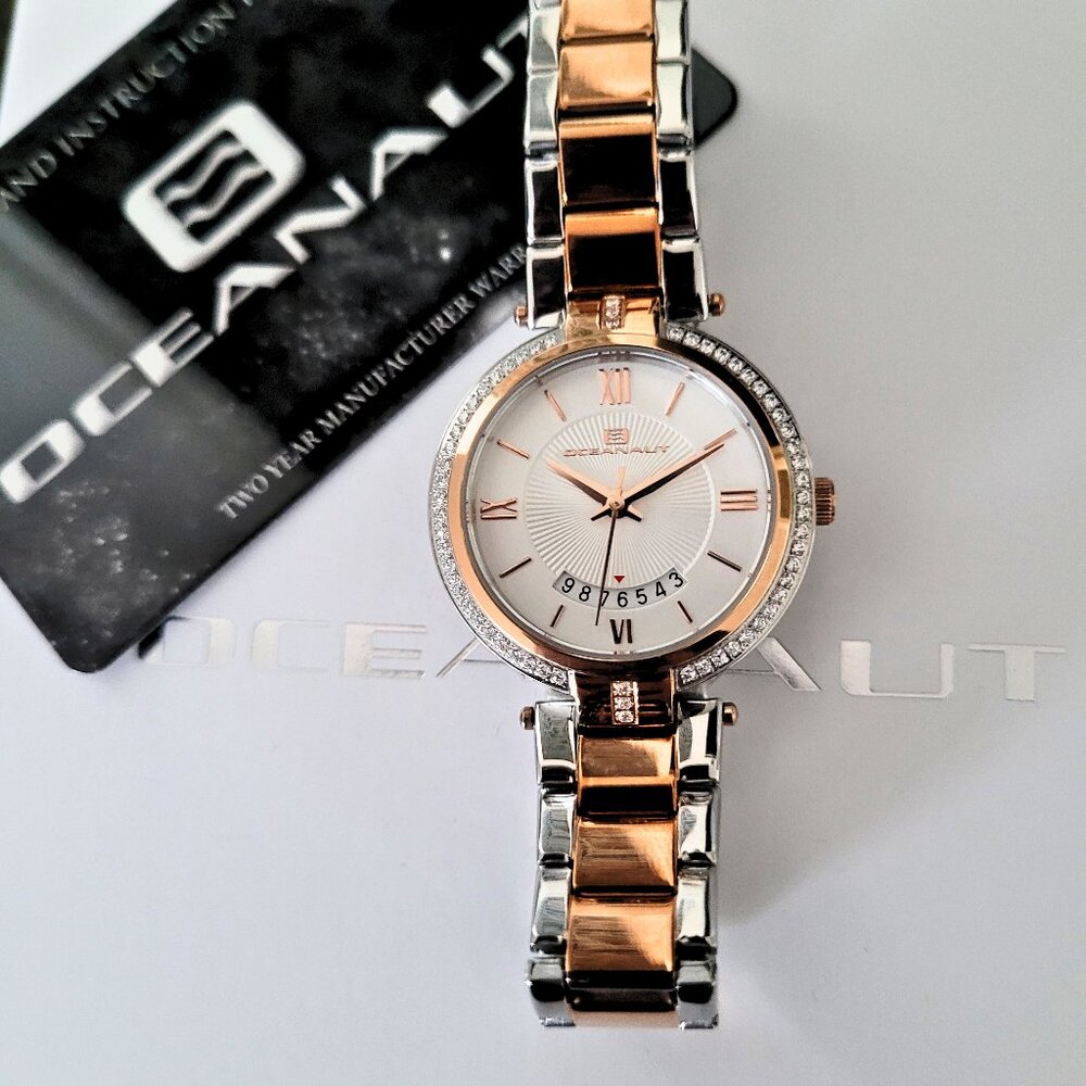 Oceanaut Women's 2-Tone Rose Gold With Swarovski Crystals Watch